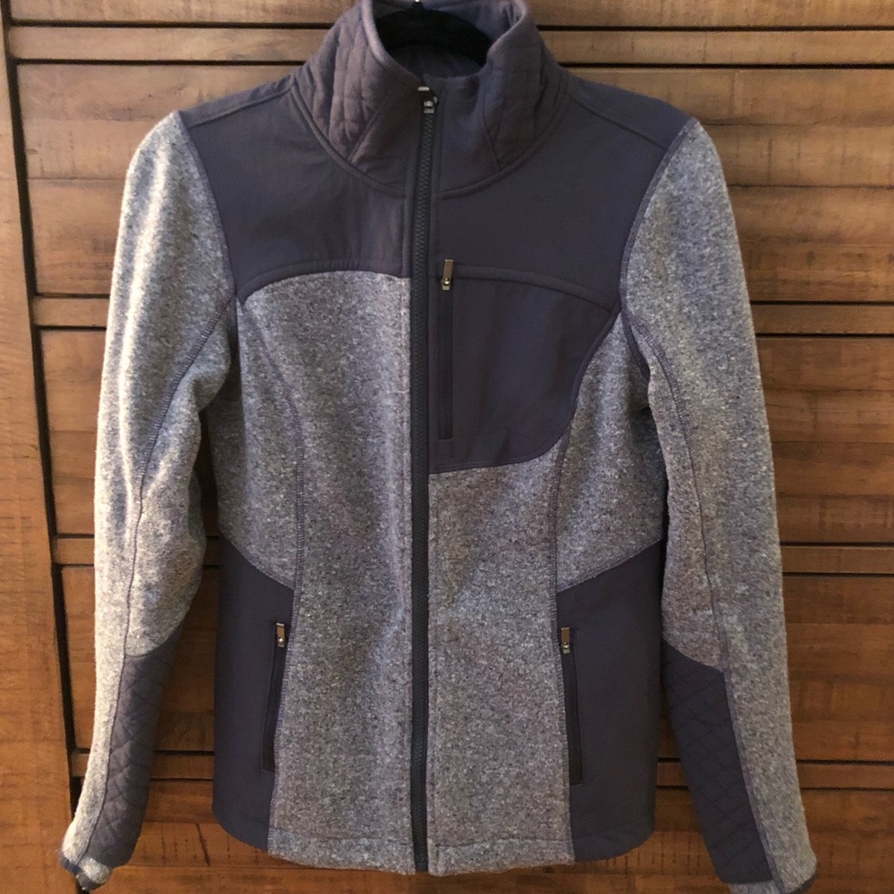 Athleta gray zipper fleece